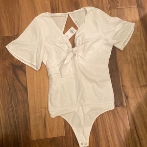 Abercrombie & Fitch Tie Front Bodysuit